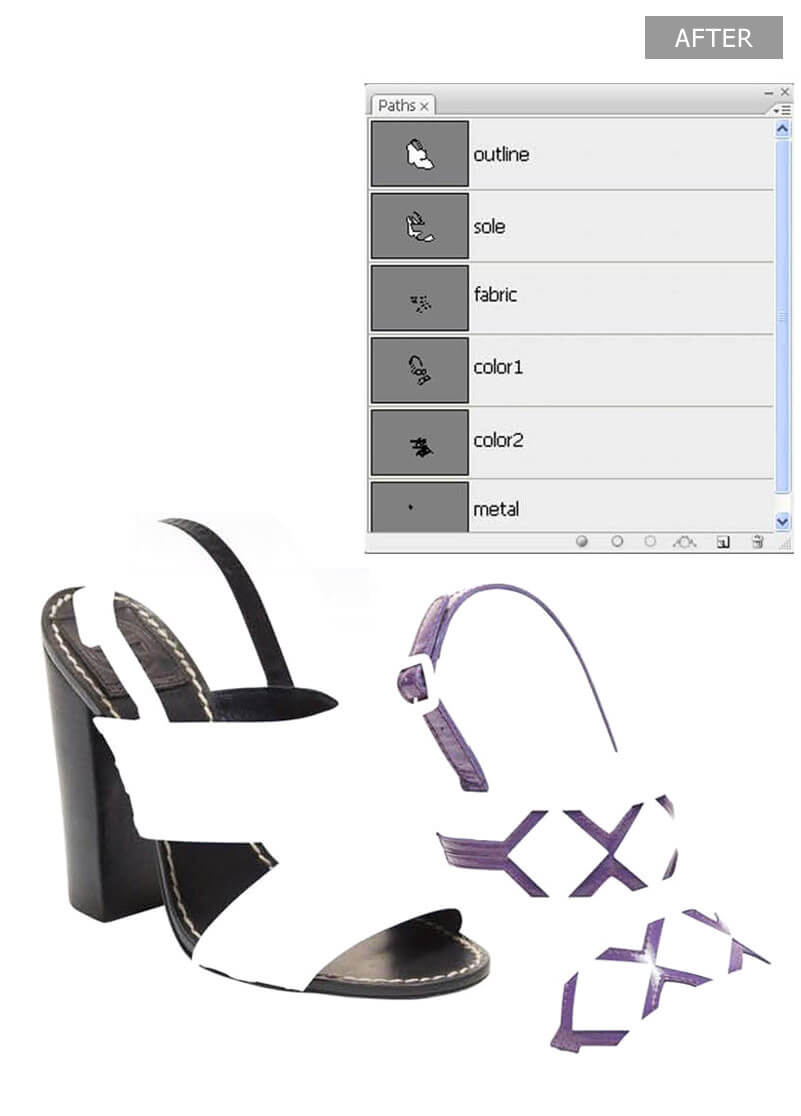 Footwear Masking in photoshop